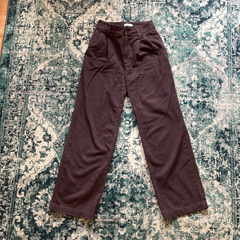 Aritzia TNA Brown Trousers